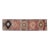 Colorful Pink Brown Red Runner Rug Vintage Turkish Oushak Wool Handmade Runner For Sale