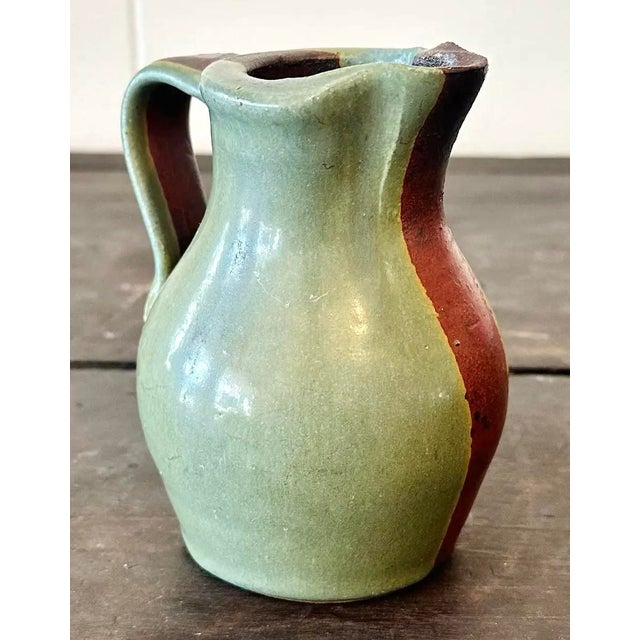 Late 20th Century Vintage Boho Studio Pottery Pitcher For Sale - Image 5 of 5