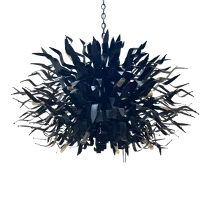 Contemporary David Iatesta Palmier Iron Chandelier