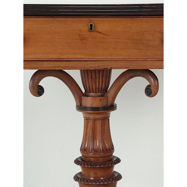 Anglo-Indian Satinwood and Ebony Writing Table, Circa 1830 For Sale - Image 9 of 12