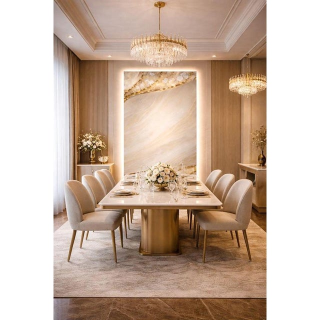 Not Yet Made - Made To Order Quartz Line Illuminated Wall Art in Natural Quartz by Sev Art Gallery For Sale - Image 5 of 7