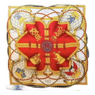 Hermès Grande Tenue 1998 Silk Scarf Designed by Henri D’Origny For Sale