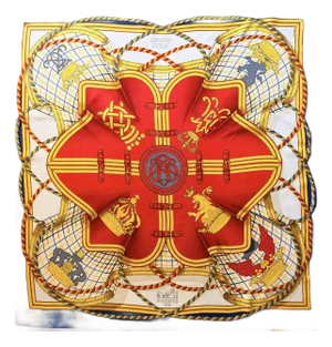 Hermès Grande Tenue 1998 Silk Scarf Designed by Henri D’Origny