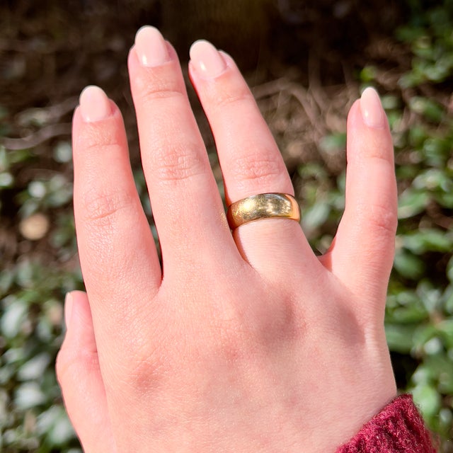 Late 20th Century Victorian Gold Band, Size 6.5 For Sale - Image 12 of 12
