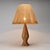 Turned Wood and Natural Fiber Lamp, France, 1960 For Sale - Image 6 of 11