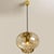Black Smoked Brown Glass and Brass Pendant Lights attributed to Peill and Putzler, 1960s, Set of 2 For Sale - Image 8 of 18