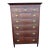 Antique Mahogany Sheraton Tall Chest, Pennsylvania, Attributed For Sale