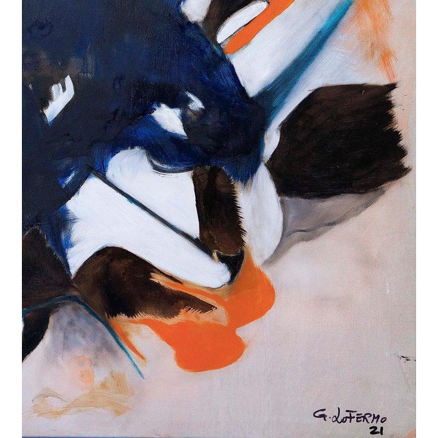 Orange Composition is an original artwork realized by Giorgio Lo Fermo (b. 1947) in 2021. Original Oil Painting on Canvas...