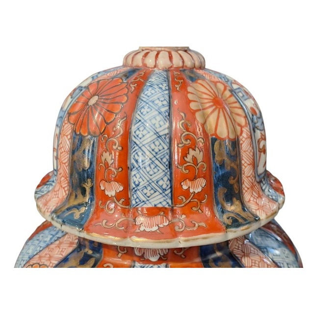 Ceramic Meiji Imari Potiches, Japan, Set of 2 For Sale - Image 7 of 11