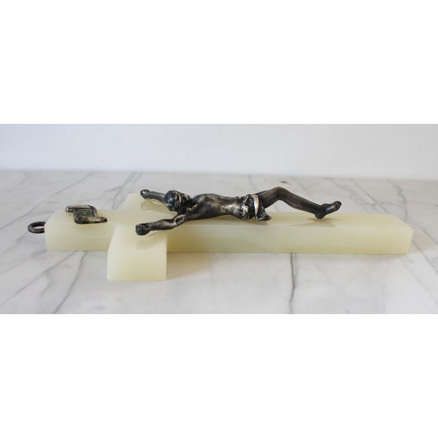 Vintage Marble Crucifix For Sale - Image 12 of 14