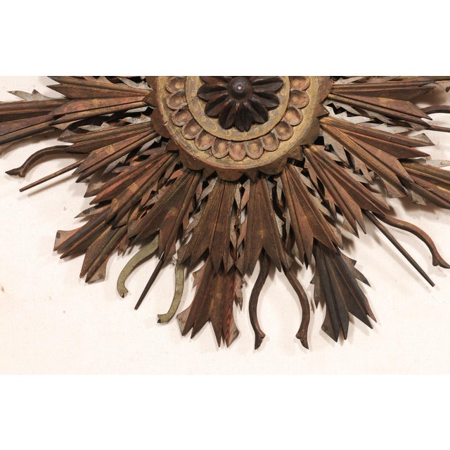 Brown Antique Eastern European Carved-Wood Plaque For Sale - Image 8 of 9