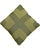 Textile 1990s Green Silk Striped Decorative Square Accent Throw Pillow For Sale - Image 7 of 12