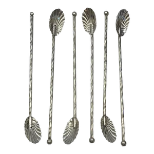 Vintage Raimond Sterling Clam Shell Tea Sippers - Set of 6