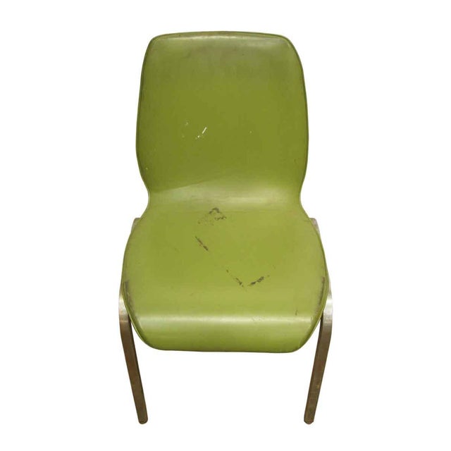 Vintage 1960s Green Vinyl Chair Chairish