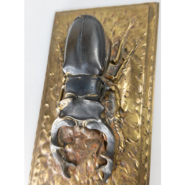 19th Century Gilt Bronze and Copper Letter or Paper Clip in the Form of a Stag Horn Beetle For Sale - Image 10 of 11