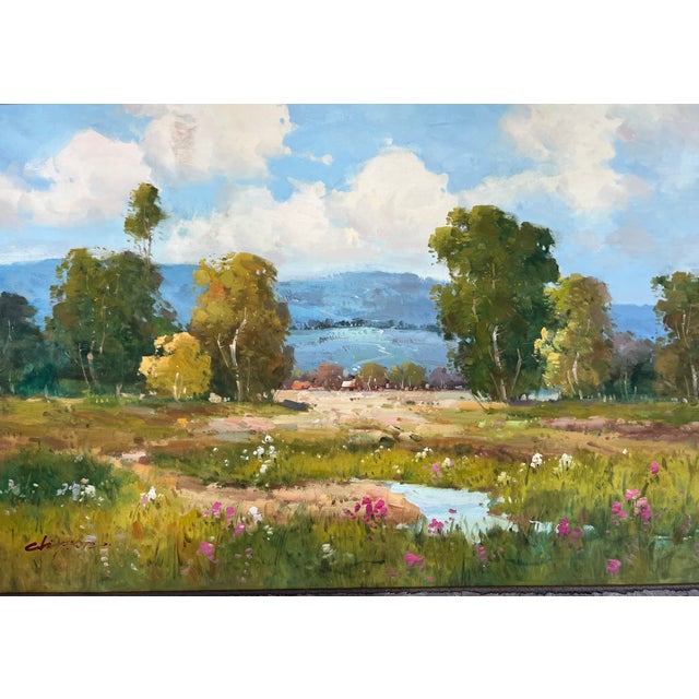 California Wildflowers Impressionist Oil Painting, Framed For Sale In Sacramento - Image 6 of 15