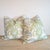 Transitional Schumacher Calicut Pillows in Leaf- Pair For Sale - Image 3 of 6