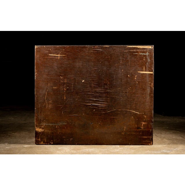 Mid-20th Century Solid Mahogany Diaform Wheel Dresser Machinist’s Chest For Sale - Image 10 of 10