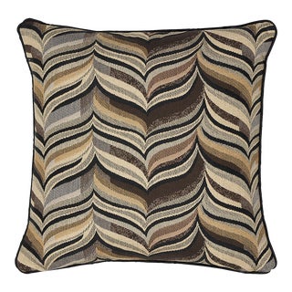 Schumacher Loulou 18" Pillow in Smoky Quartz For Sale