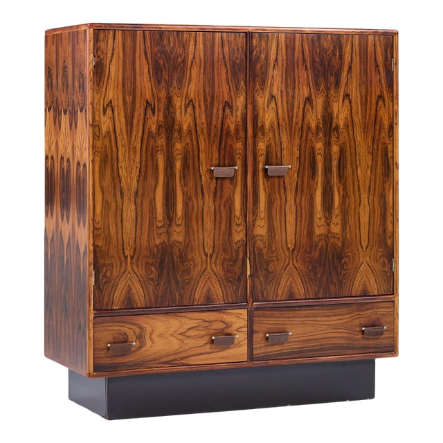 Westnofa Mid Century Danish Rosewood Armoire For Sale