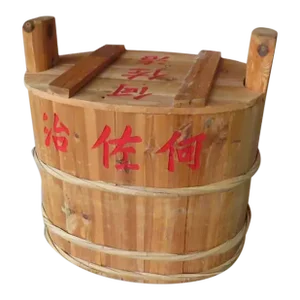 Large Japanese Cedar Yoshino Sugi Sake Tarozake Barrel