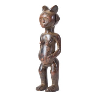 Early 20th Century Nyamwezi Pregnant Mother Mwana Hiti Figure Tanzania For Sale