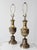 1970s Vintage Brass Urn Table Lamps Pair For Sale - Image 5 of 12