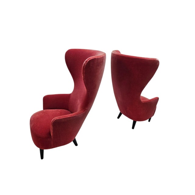 Modern Contemporart High Back Chairs For Sale - Image 3 of 13