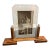 1930s Art Deco Wood, Chromed Metal and Glass French Picture Frame For Sale