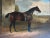 Here is a classic antique British sporting painting of a bay hunter horse in a paddock setting, circa mid- to late 1800s....