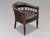Brown Leather and Mahogany Captain's Desk Armchair, 1860 For Sale - Image 11 of 11