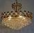Brass & Lead Crystal Chandelier from Joska, 1970s For Sale - Image 15 of 16