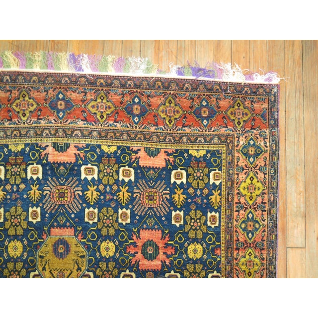 Zabihi Collection 19th Century Antique Persian Senneh Rug - 4'5" x 6'11" For Sale - Image 10 of 12