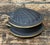 Hollywood Regency Vintage Italian Black Porcelain Shell Box For Sale - Image 3 of 12