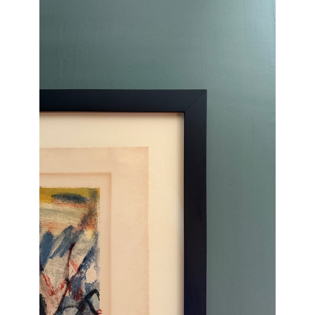 Black Mid-Century Gabriel Paris "La Chouette" Signed Lithograph (1961) - Custom Framed With Tru Vue Museum Glass For Sale - Image 8 of 11