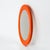 1970s Round Space Age Wall Mirror in Orange, France, 1970s For Sale - Image 5 of 12
