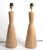 Vintage Natural Tapered Solid Wood Brass Table Lamps Mid-Century Modern, Pair For Sale - Image 18 of 18