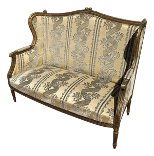 19th Century Fine French Louis XVI Giltwood Sofas or Settees