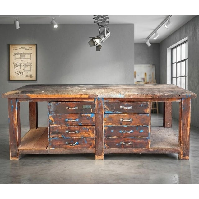 Vintage Industrial Counter, 1950 For Sale - Image 3 of 5