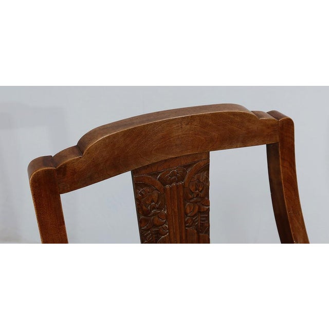 Art Deco Gondola Chairs in Walnut, 1930, Set of 8 For Sale - Image 11 of 18