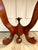 Mid-Century Mahogany Wall-Mounted Scalloped Console Table For Sale - Image 4 of 12