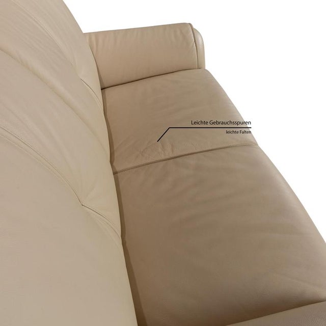 Modern Leather Two-Seater Sofa from Elastoform For Sale - Image 3 of 6