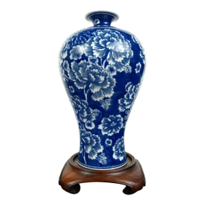 Chinese Porcelain Peony Flowers Meiping