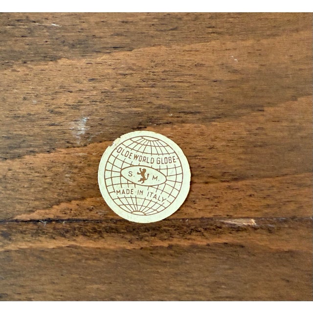 Vintage Italian Wood Zodiac Globe For Sale - Image 11 of 11