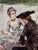 Leon Moran—Elegant Figures Fishing on the Water-19th-Century American Romantic Oil Painting For Sale - Image 9 of 14
