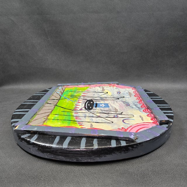 Wood "Vaudeville Dreams", Quirky Folk Art Dancing Spider Painting by Jim Kopp For Sale - Image 7 of 10