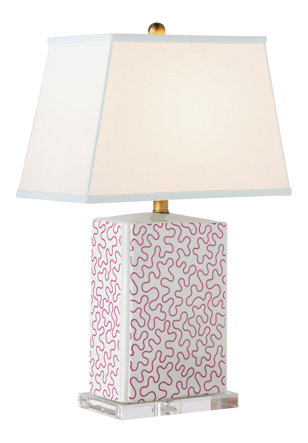 white porcelain table lamp