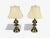 Hollywood Regency Hollywood Regency, Brass, Fabric, Table Lamps, Usa, 1970s For Sale - Image 3 of 9