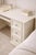 Cream Painted Writing Desk With Pull-Out Keyboard Tray and Solid Wood Chair, Late 20th Century For Sale In Los Angeles - Image 6 of 9