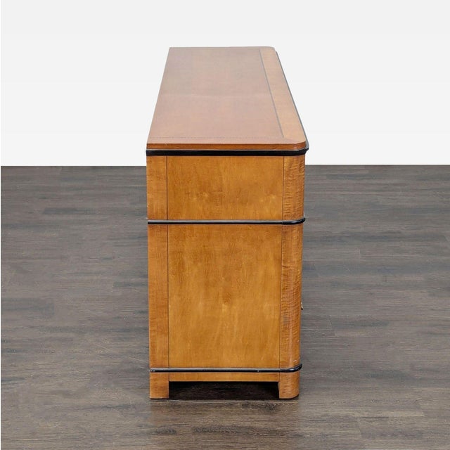 1990s 1970s National Mt. Airy 7-Drawer Dresser With Black Accents For Sale - Image 5 of 11